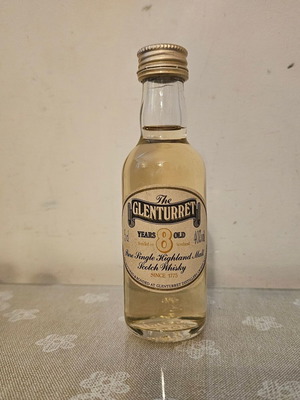 Glenturret 8yo whisky miniature new, sealed 50ml