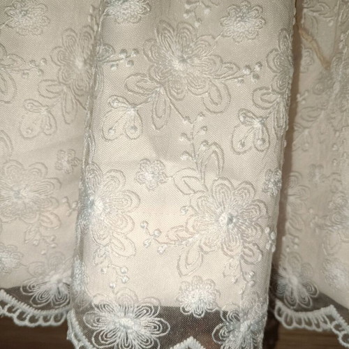 Baptism set for girls like new with dress, bolero, headband and size 21 shoes