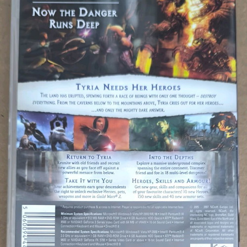 Guild Wars Eye of the North expansion PC game like new