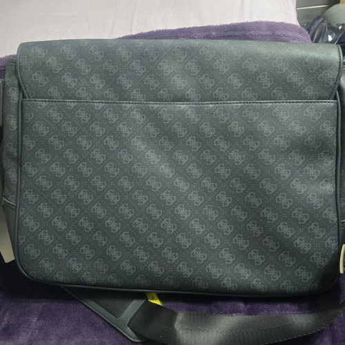 Guess leather bag new, blue, 47/32/15 cm