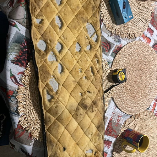 Moto seat cover quilted, baklava used for custom Harley Davidson motorcycles