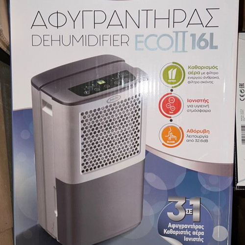 Juro-Pro Eco II 16lt dehumidifier used with ionizer