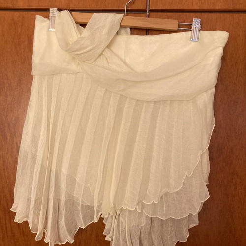 Fidele women's one-shoulder top like new, beige, size XL