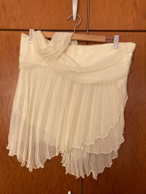 Fidele women's one-shoulder top like new, beige, size XL
