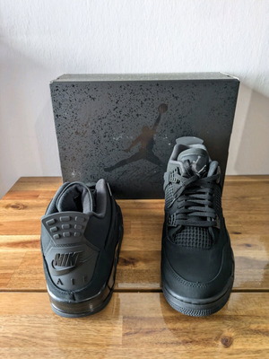 Air Jordan 4 Retro Black Cat New Size 45 Black