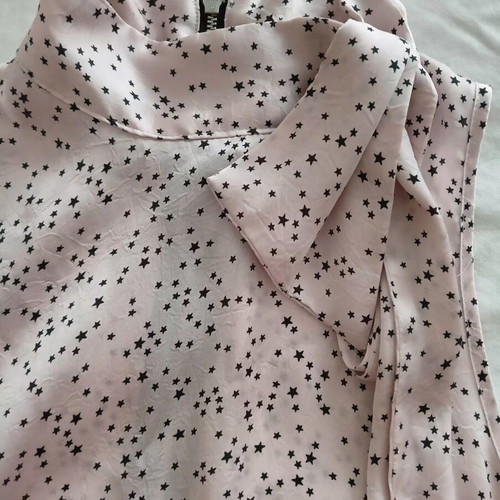 H&M women's blouse, small, pink and black