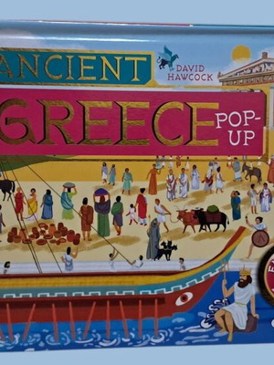 Βιβλίο με pop-up σκηνές Αρχαία Ελλάδα σαν καινούργιο, 8 3D σκηνές, αγγλικά