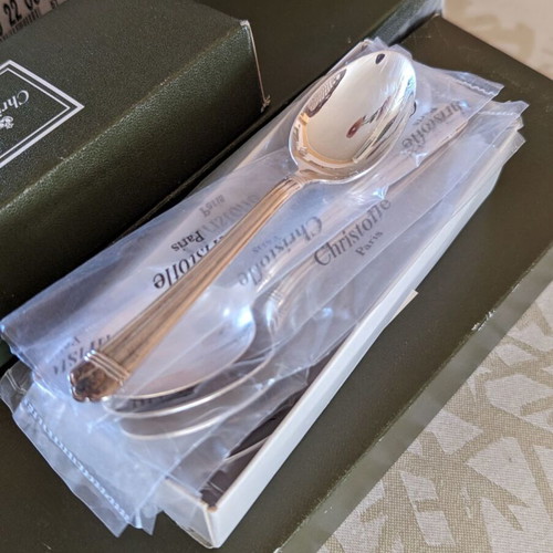 Christofle Aria complete cutlery set new