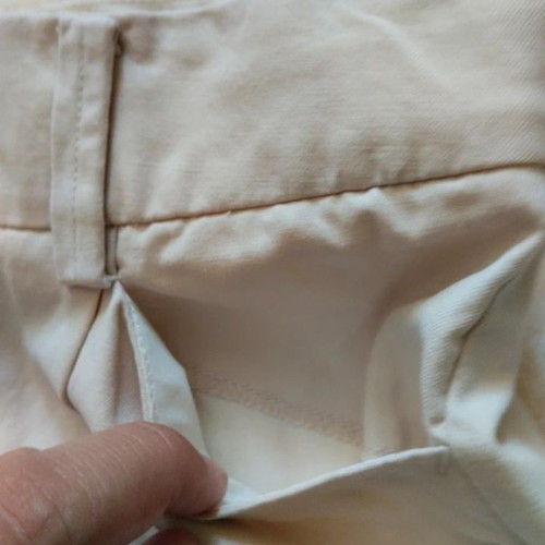 MNG cream pants size 36, belt loops, front pockets
