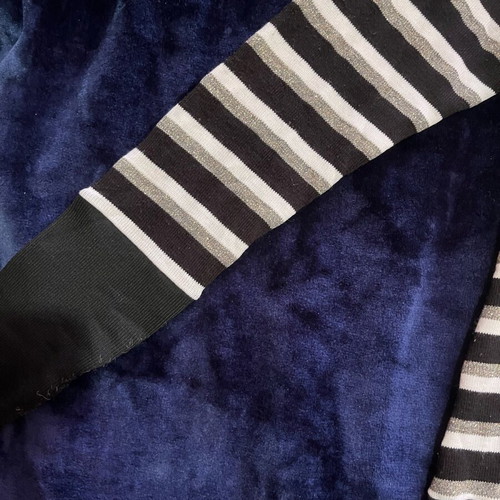 Women's blouse used, black and white