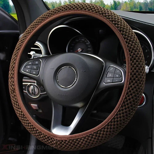 Steering wheel cover new in brown, pink, beige, purple, gray