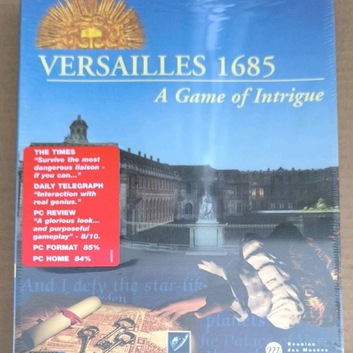 Versailles 1685 A Game Of Intrigue PC CD-ROM like new, Big Box