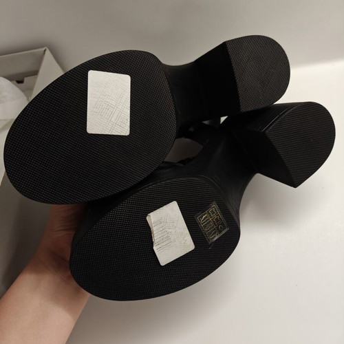 Migato black sandals with thick stable heel size 38 new