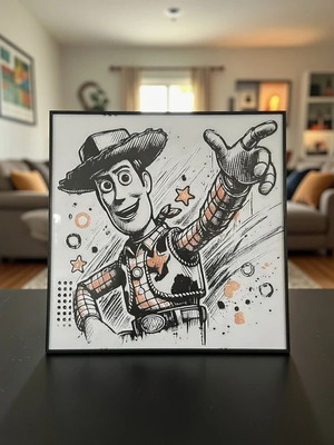 Woody Toy Story frame new 20×20 cm