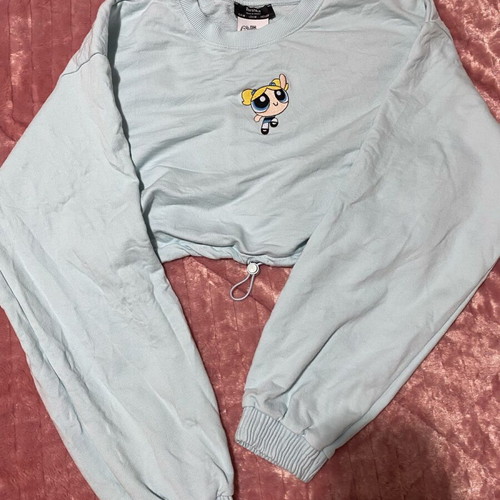 Bershka Bubbles lounge set used, cropped sweatshirt and joggers