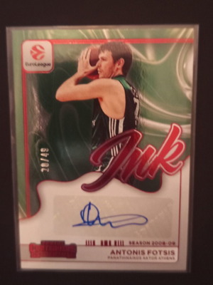 Antonis Fotsis Autograph Euroleague Contenders Card like new