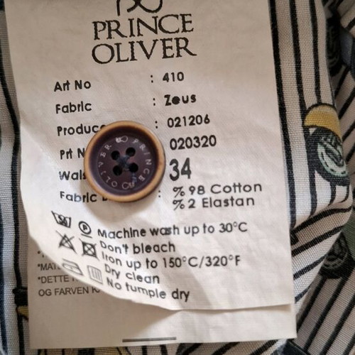 Chino pants beige Prince Oliver summer new w34