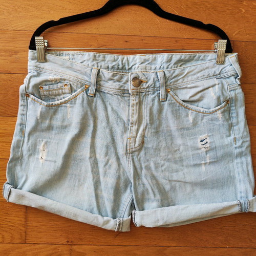 Women's Denim Shorts Staff Jeans "Doriana" distressed (Size W29)