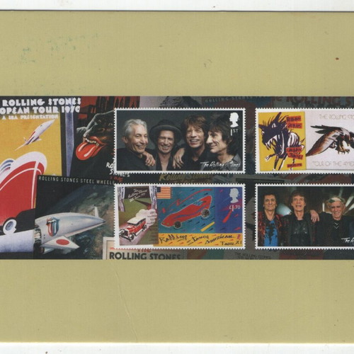 The Rolling Stones postcard used, Cyprus 2026
