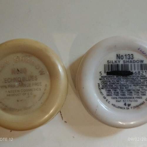 Seventeen eye shadow set like new, blue-purple and gray with glitter