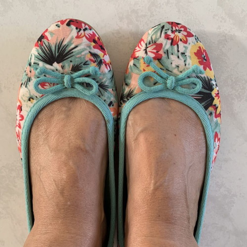 Pack of three summer shoes size 38: two ballerinas and one espadrilles