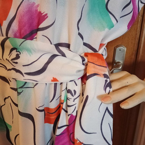 Summer dress like new, colorful, sleeveless, one size