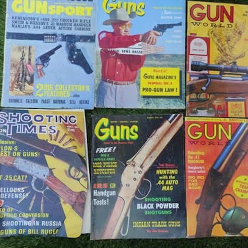 Guns & Ammo magazines like new, set of 46, English