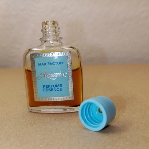 Aquarius Max Factor perfume used, collectible miniature