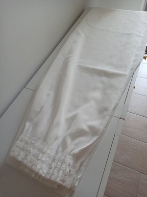 Κουρτίνες off white σετ 4 κομματιών 140x240 εκ. σαν καινούργιο