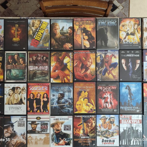 DVD movie collection, 46 films, action, western, classics