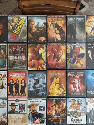 DVD movie collection, 46 films, action, western, classics