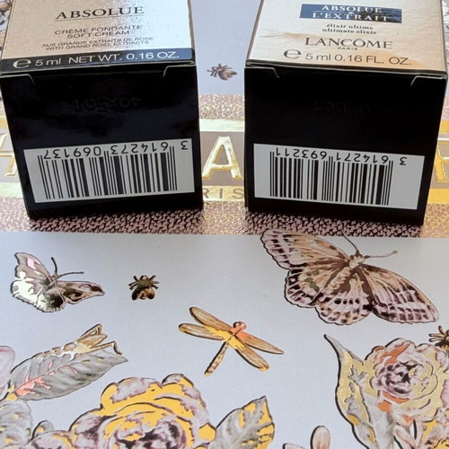 Lancôme Absolue set of 2 mini 5ml new (Soft Cream & L’Extrait Elixir)