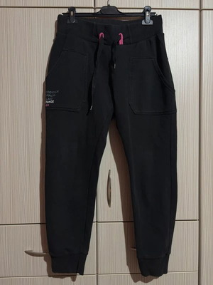 Ανδρική φόρμα Bodytalk μεταχειρισμένη, μέγεθος Medium, μαύρη με ροζ και γκρι λεπτομέρειες