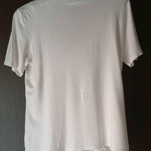 Women's White Blouse Size M New, Cotton with Elasticity