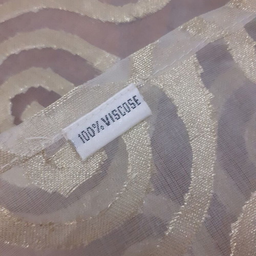 Table runner with gold design 1.59m new