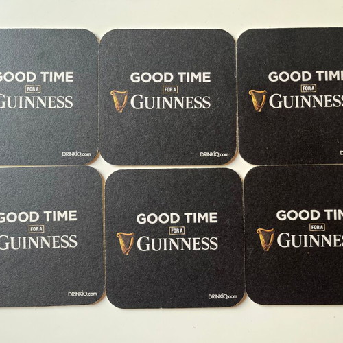 Guinness beer coasters set of 6 new