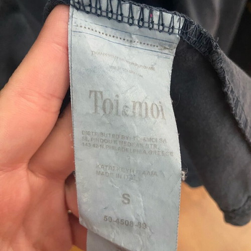 Toi&Moi dress like new, shirt style with belt, blue, size S