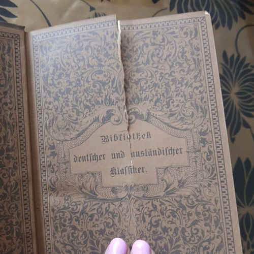 Goethe books used, 7 volumes, Leipzig editions 1850-1865