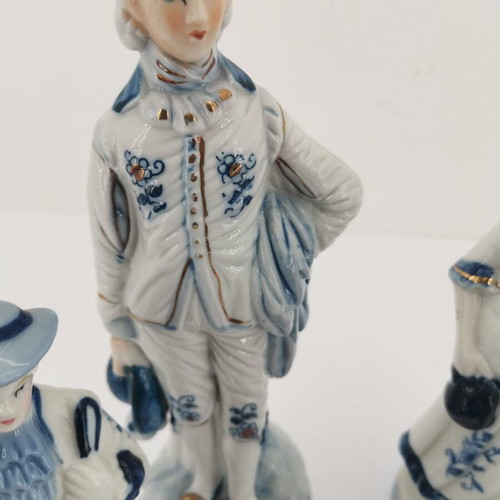Figurines used, pack of 4, ornate, from 1970 era