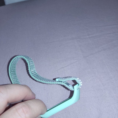 Fabric strap for Mi Band 5 and Mi Band 6 used, mint green