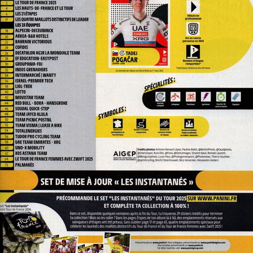 Tour de France Sticker Album 2025 new