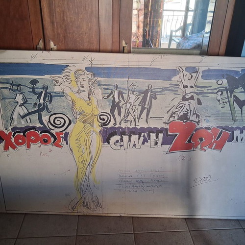 Marilyn Monroe painting mockup by Georgios Vakirtzis like new
