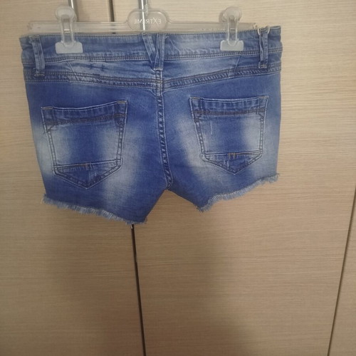 Water Jeans short blue denim shorts with rips, XL