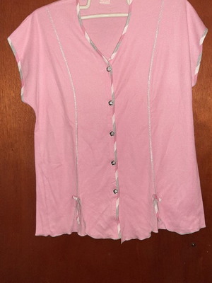 Pajama set used, size M, gray and pink