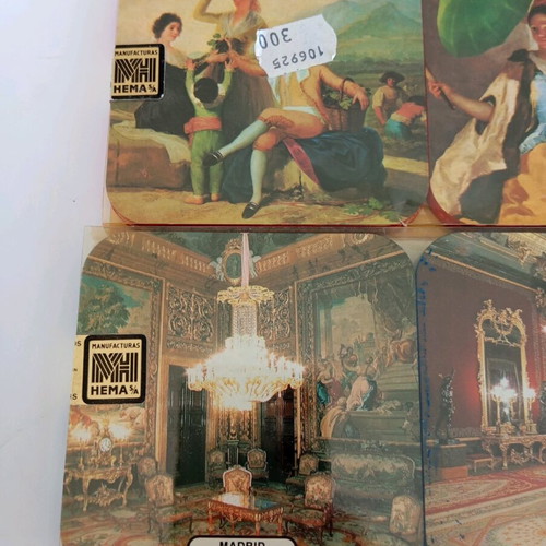 Coasters new, pack of 12 from Spain with painting and building designs