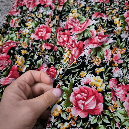 Strapless summer jumpsuit like new with floral pattern