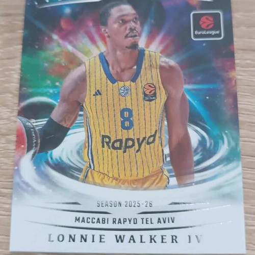 Lonnie Walker IV Maccabi Euroleague Origins 2025-26 Panini card