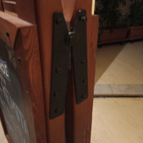 Wooden double-sided stand 55 by 110 like new
