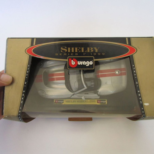 Bburago Shelby Series 1 1999 model like new with original box and base
