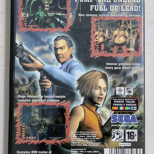 The House of the Dead III PC game like new, shooting
